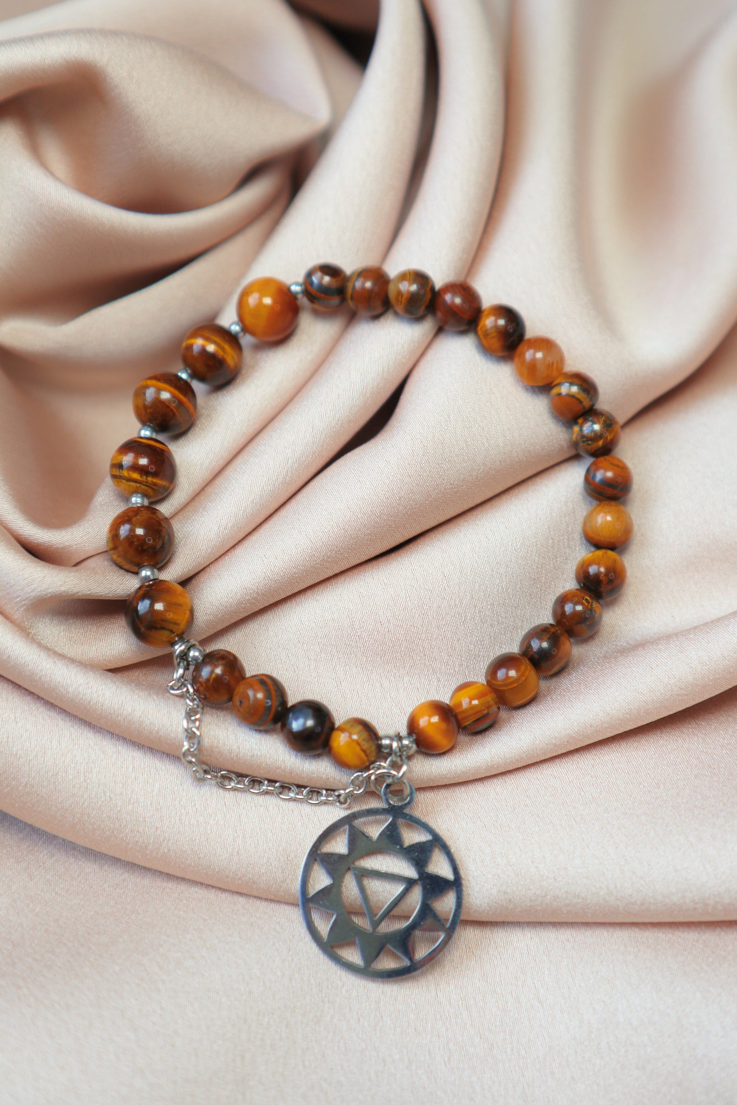 Tigeröga armband - AMANDA - Solar plexus chakra